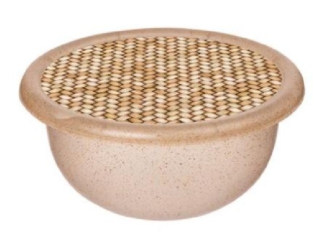 Миска Palermo 3,2л с крышкой с декором (бесцветный)